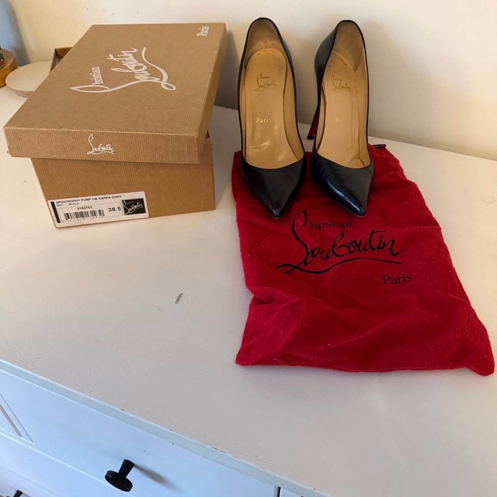 Christian Louboutin Apostrophy Black Pumps